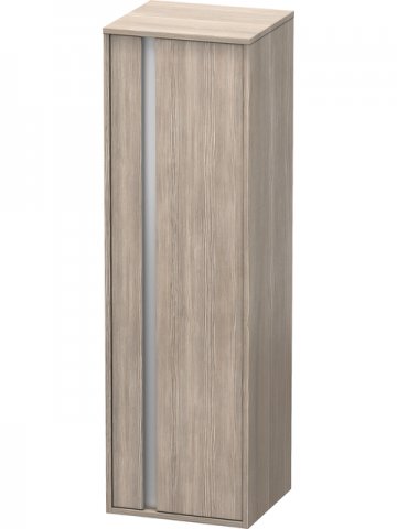 Bild von Duravit Ketho Hochschrank 400x1320mm, 1257, 1 Holztür, Anschlag rechts, Farbe (Front/Korpus): Pine Silver Dekor