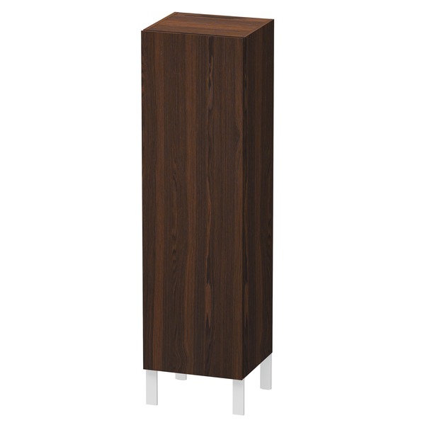 Bild von Duravit L-Cube Halbhochschrank Breite 400mm, Tiefe 363mm, 1 Tür, Anschlag rechts, Farbe: Nussbaum gebürstet Echtholzfurnier