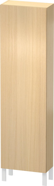 Bild von Duravit L-Cube Hochschrank, Breite 500mm, Tiefe 243mm, 1 Tür, Anschlag links, Farbe: Mediterrane Eiche Echtholzfurnier