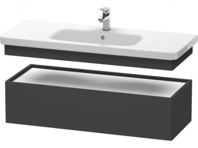 Bild von Duravit DuraStyle Unterschrank wandhängend mit Auszug 6283, 1130mm, für DuraStyle, Farbe (Front/Korpus): Graphit Matt Dekor