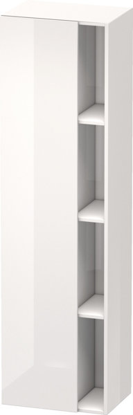 Bild von Duravit DuraStyle Hochschrank 1249, 1 Drehtür, Anschlag links, Höhe: 1800mm, Tiefe: 360mm, Farbe (Front/Korpus): Nussbaum Natur Dekor / Weiß Matt Dekor
