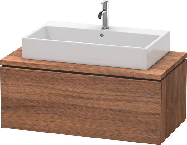 Bild von Duravit L-Cube Waschtischunterbau für Konsole Breite 1020mm, Tiefe 547mm, 1 Auszug, Farbe: Nussbaum Natur Dekor