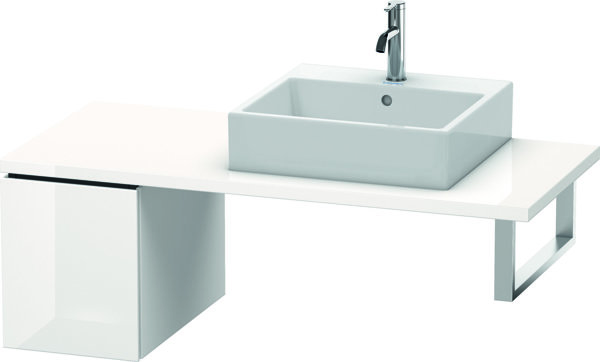 Bild von Duravit L-Cube Unterschrank für Konsole, Breite 320mm, Tiefe 547mm, 1 Auszug, Farbe: Weiß Hochglanz Dekor
