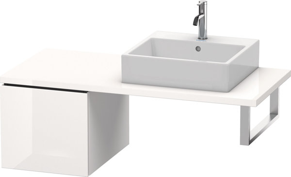 Bild von Duravit L-Cube Unterschrank für Konsole, Breite 420mm, Tiefe 547mm, 1 Auszug, Farbe: Weiß Hochglanz Dekor