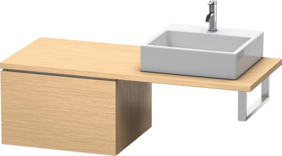 Bild von Duravit L-Cube Unterschrank für Konsole, Breite 620mm, Tiefe 547mm, 1 Auszug, Farbe: Eiche gebürstet Echtholzfurnier