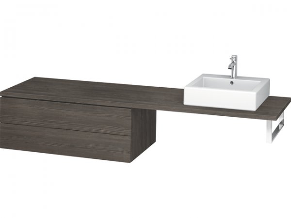 Bild von Duravit L-Cube Unterschrank für Konsole, Breite 820mm, Tiefe 547mm, 2 Schubkästen, Farbe: Pine Terra Dekor