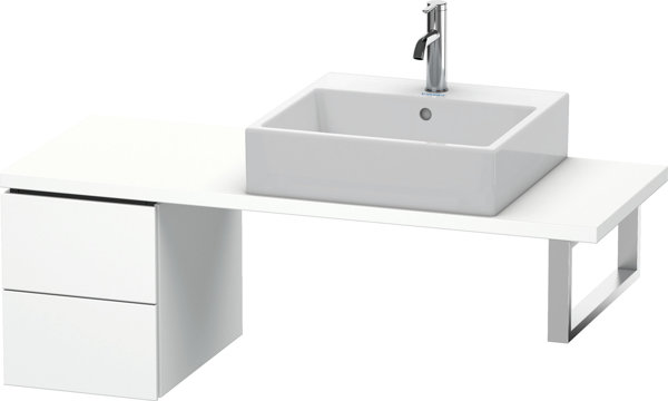 Bild von Duravit L-Cube Unterschrank für Konsole, Breite 320mm, Tiefe 477mm, 2 Schubkästen, Farbe: Tessiner Kirschbaum