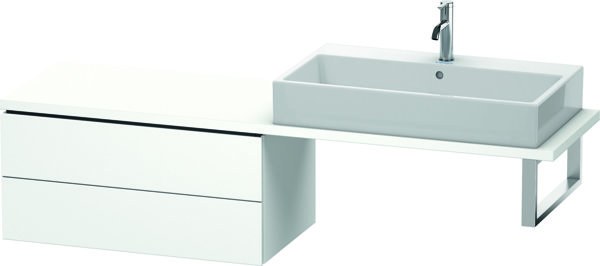 Bild von Duravit L-Cube Unterschrank für Konsole, Breite 820mm, Tiefe 477mm, 2 Schubkästen, Farbe: Flannel Grey Seidenmatt Lack