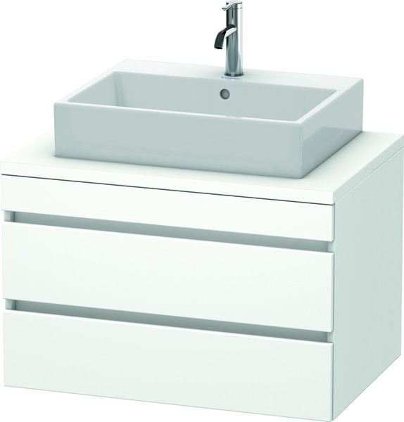 Bild von Duravit DuraStyle Waschtischunterbau für Konsole, 2 Schubkästen, 800mm, Farbe (Front/Korpus): Kastanie Dunkel / Weiß Matt
