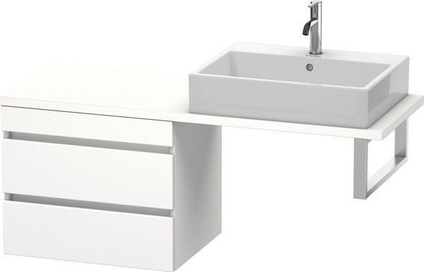 Bild von Duravit DuraStyle Unterschrank für Konsole compact, 2 Schubkästen, 600mm, Farbe (Front/Korpus): Europäische Eiche / Weiß Matt