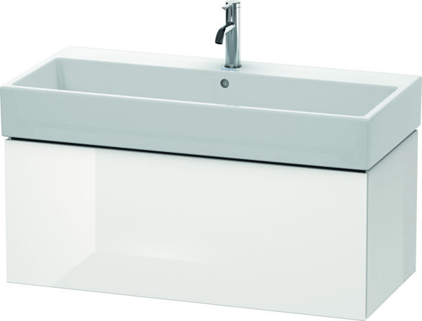 Bild von Duravit L-Cube Waschtischunterbau wandhängend,1 Auszug, 98,4 x 45,9 cm, für Vero Air 235010, Farbe: Weiß Hochglanz Dekor