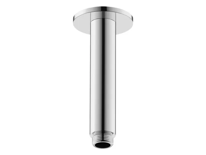 Bild von Duravit Brausearm Deckenanschluss, Rosette rund, 125mm, Chrom Hochglanz, UV0670022000