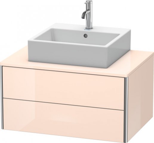 Bild von Duravit XSquare Waschtischunterbau wandhängend 80,0 x 54,8 cm, 2 Schubkästen, Farbe (Front/Korpus): Taupe Matt - XS491009191