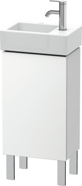 Bild von Duravit L-Cube Waschtischunterbau stehend 36,4 x 24,1 cm, 1 Tür, 1 Glasfachboden, für Vero Air 072438 LC6793L, Farbe: Nussbaum gebürstet Echtholzfurnier