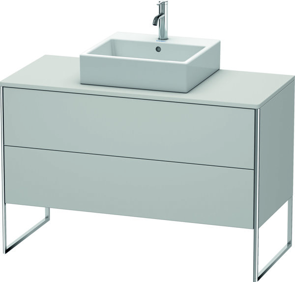 Bild von Duravit XSquare Waschtischunterbau stehend 120,0 x 54,8 cm, 2 Auszüge, Farbe (Front/Korpus): Nordic Weiß Seidenmatt Lack - XS492203939