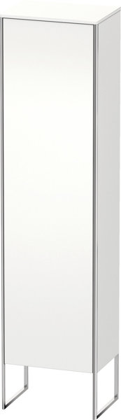 Bild von Duravit XSquare Hochschrank stehend 50,0x35,6 cm, 1 Tür, Anschlag Links, 4 Glasfachböden, Farbe (Front/Korpus): Weiß Matt Dekor - XS1314L1818