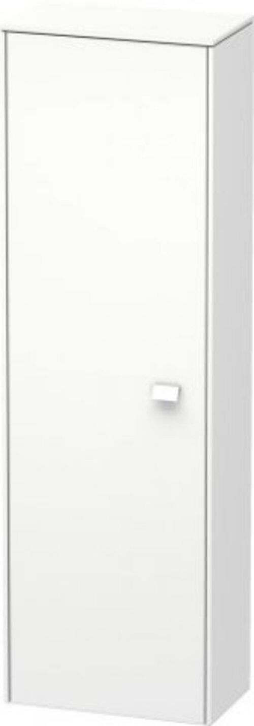 Bild von Duravit Brioso Halbhochschrank 133,0 x42,0x24,0 cm, 1 Tür, Anschlag links, Farbe (Front/Korpus): Weiß Hochglanz Dekor, Griff Weiß Hochglanz