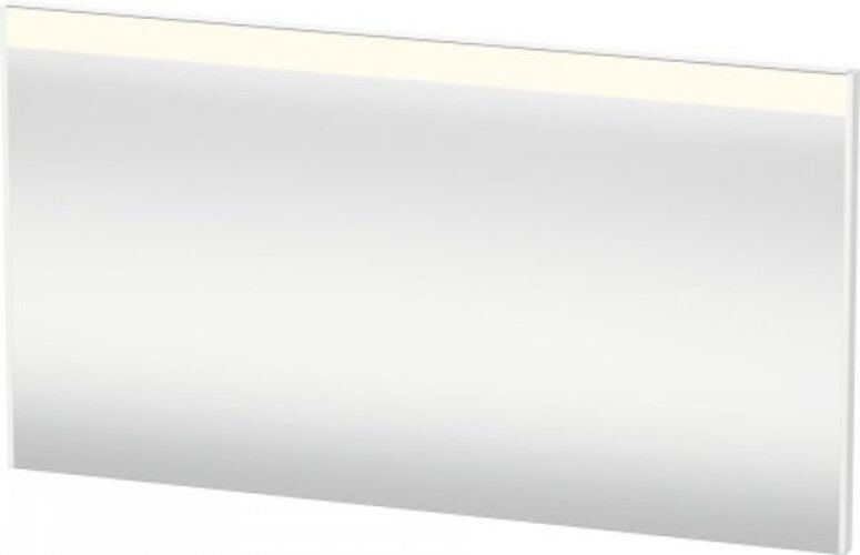 Bild von Duravit Brioso Spiegel 132,0 x 4,5 cm mit LED- Beleuchtung, inkl. Spiegelheizung, Farbe (Front/Korpus): Weiß Matt Dekor, Griff Weiß Matt