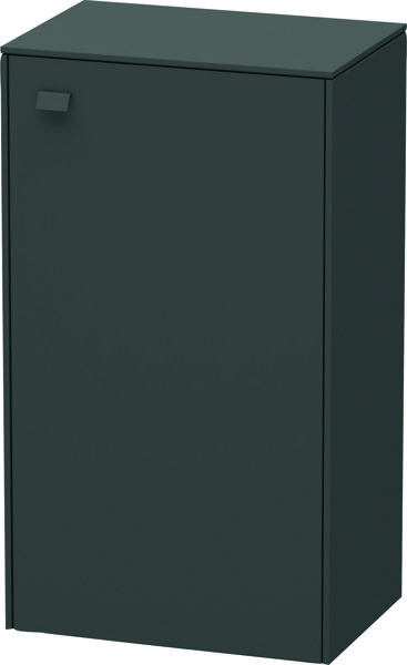 Bild von Duravit Brioso Halbhochschrank Individual, 1 Tür, Anschlag rechts, 2 Glasfachböden, Höhe min. 61,0 cm - max. 91,0 cm, Breite min. 27,0 cm - max. 52,0 cm, Tiefe min. 19,6 cm - max. 35,9 cm, Farbe (Front/Korpus): Graphit Matt Dekor, Griff Graphit Matt
