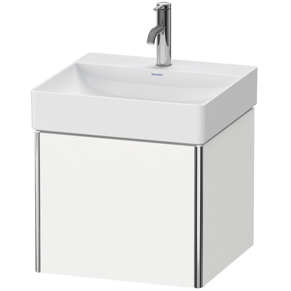 Bild von Duravit XSquare Waschtischunterbau wandhängend 48,4 x 46,0 cm, 1 Auszug, für Waschtisch DuraSquare 235350, Farbe (Front/Korpus): Betongrau Matt