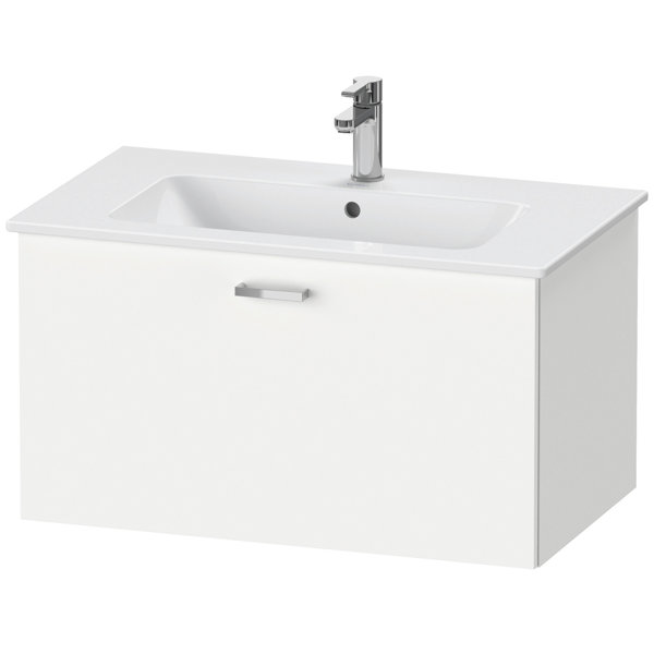 Bild von Duravit XBase Waschtischunterbau wandhängend B:80 cm mit 1 Auszug, XB60310, Farbe: Weiß Matt Dekor