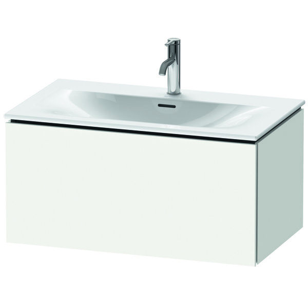Bild von Duravit L-Cube Waschtischunterbau wandhängend LC6137, 820x481 mm, 1 Auszug, für Viu 234483, LC613701818, Farbe: Weiß