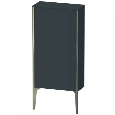 Bild von Duravit XViu XV1306 Halbhochschrank stehend, 500x240 mm, Höhe 890 mm, 1 Tür Anschlag rechts, Farbe (Front/Korpus): Champagner matt/Graphit matt - XV1306RB149