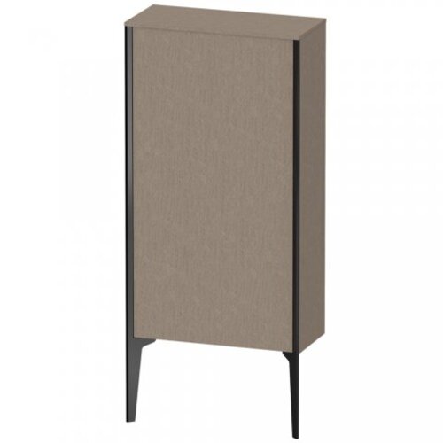 Bild von Duravit XViu XV1306 Halbhochschrank stehend, 500x240 mm, Höhe 890 mm, 1 Tür Anschlag links, Farbe (Front/Korpus): schwarz matt/eiche cashmere