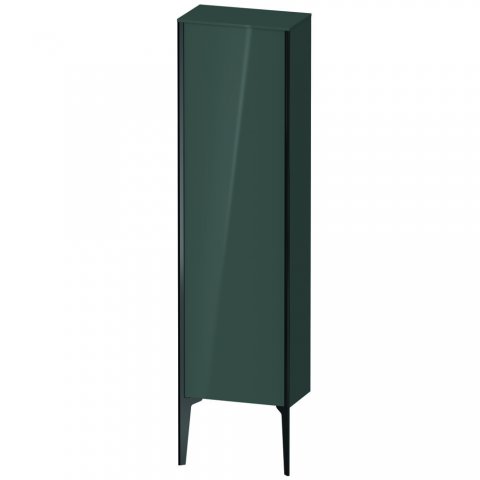 Bild von Duravit XViu XV1315 Halbhochschrank stehend, 400x240 mm, Höhe 1330mm, 1 Tür Anschlag rechts, Farbe (Front/Korpus): schwarz matt/dolomiti Grey hgl - XV1315RB238