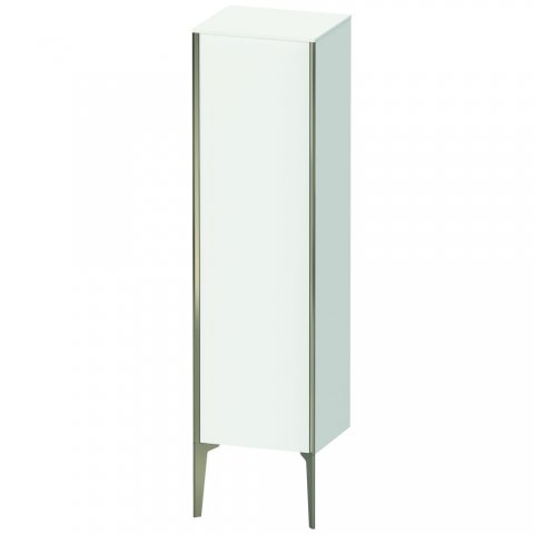 Bild von Duravit XViu XV1325 Halbhochschrank stehend, 400x360 mm, Höhe 1330mm, 1 Tür Anschlag Links, Farbe (Front/Korpus): weiß matt/Champagner matt - XV1325LB118