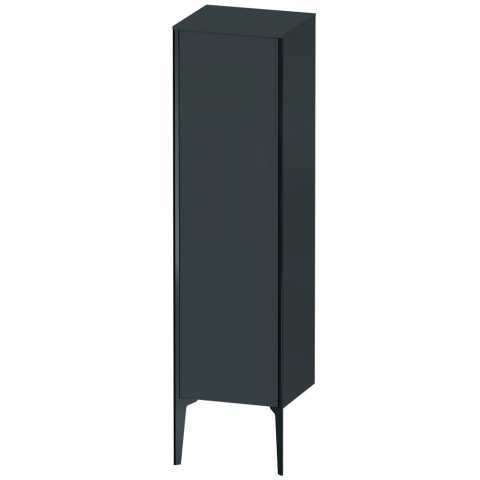 Bild von Duravit XViu XV1325 Halbhochschrank stehend, 400x360 mm, Höhe 1330mm, 1 Tür Anschlag Links, Farbe (Front/Korpus): schwarz matt/Graphit matt - XV1325LB249