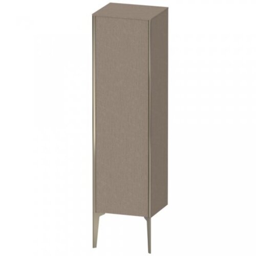 Bild von Duravit XViu XV1325 Halbhochschrank stehend, 400x360 mm, Höhe 1330mm, 1 Tür Anschlag rechts, Farbe (Front/Korpus): champagner matt/eiche cashmere