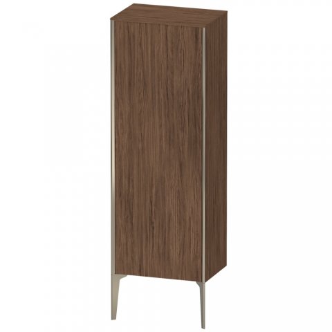 Bild von Duravit XViu XV1326 Halbhochschrank stehend, 500x360 mm, Höhe 1330mm, 1 Tür Anschlag rechts, Farbe (Front/Korpus): Champagner matt/nussbaum dunkel - XV1326RB121