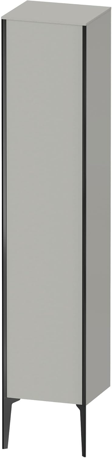 Bild von Duravit XViu XV1335 Hochschrank stehend, 400x360 mm, Höhe 1770 mm, 1 Tür Anschlag rechts, Farbe (Front/Korpus): schwarz matt/betongrau matt - XV1335RB207