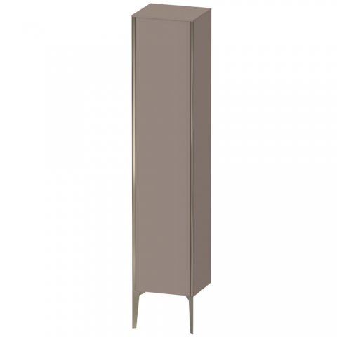 Bild von Duravit XViu XV1335 Hochschrank stehend, 400x360 mm, Höhe 1770 mm, 1 Tür Anschlag Links, Farbe (Front/Korpus): Champagner matt/Basalt matt - XV1335LB143