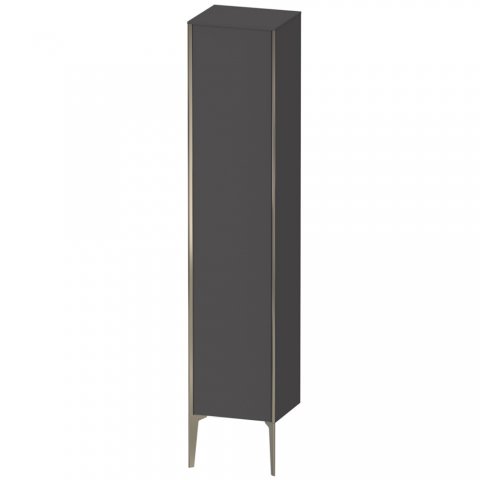 Bild von Duravit XViu XV1335 Hochschrank stehend, 400x360 mm, Höhe 1770 mm, 1 Tür Anschlag rechts, Farbe (Front/Korpus): Champagner matt/Graphit matt - XV1335RB149