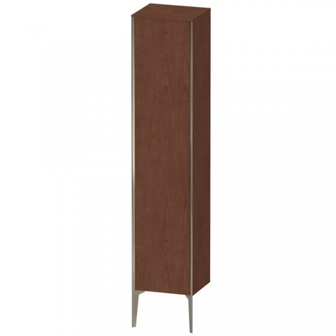 Bild von Duravit XViu XV1335 Hochschrank stehend, 400x360 mm, Höhe 1770 mm, 1 Tür Anschlag rechts, Farbe (Front/Korpus): Champagner matt/amerik.nussbaum - XV1335RB113