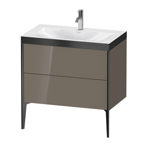 Bild von Duravit XViu c-bonded Set bodenstehend – Flanell Grau Hochglanz