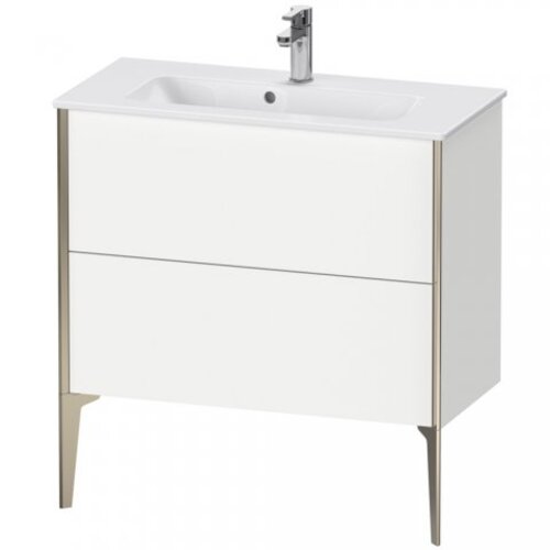 Bild von Duravit XViu 4489 Waschtischunterbau stehend Compact, 2 Auszüge, für Waschtisch ME by Starck 234283, 810x390 mm, Farbe (Front/Korpus): champagner matt/eiche gebürstet