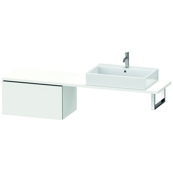Bild von Duravit L-Cube Unterschrank für Konsole, Breite 820mm, Tiefe 477mm, 1 Auszug, Farbe: Nussbaum Natur Dekor