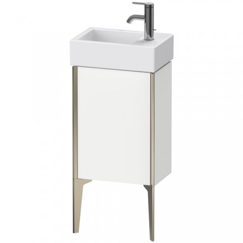 Bild von Duravit XViu 4530R Waschtischunterbau stehend, 1 Tür Anschlag rechts, für Waschtisch Vero Air 072438, 364x234 mm, Farbe (Front/Korpus): champagner matt/europ. eiche