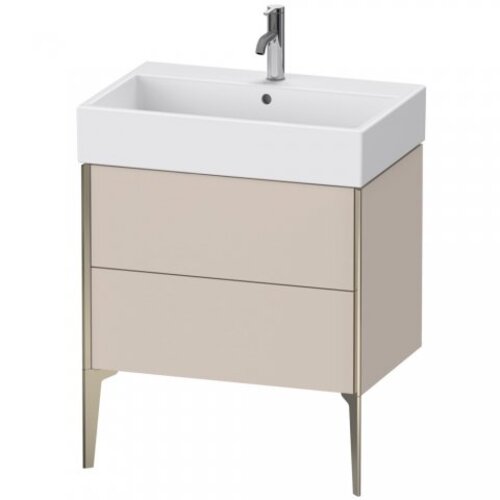 Bild von Duravit XViu 4535 Waschtischunterbau stehend, 2 Auszüge, für Waschtisch Vero Air 235070, 684x454 mm, Farbe (Front/Korpus): Champagner matt/Taupe - XV45350B191