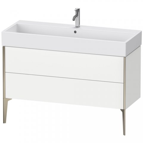 Bild von Duravit XViu 4538 Waschtischunterbau stehend, 2 Auszüge, für Waschtisch Vero Air 235012, 1184x454 mm, Farbe (Front/Korpus): champagner matt/weißer flieder sm.
