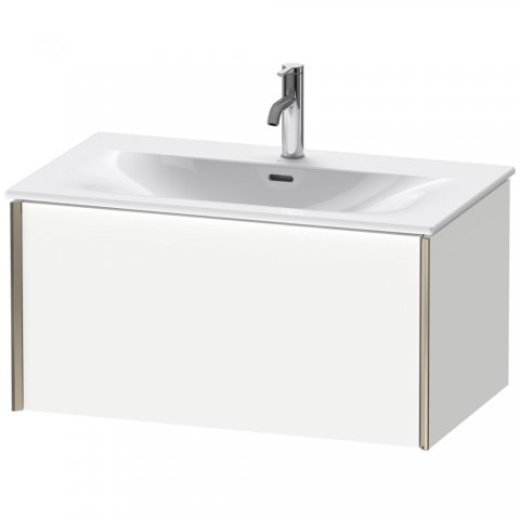 Bild von Duravit XViu 4034 Waschtischunterbau wandhängend, 1 Auszug, für Waschtisch Viu 234483, 810x480 mm, Farbe (Front/Korpus): champagner matt/olive braun hgl.