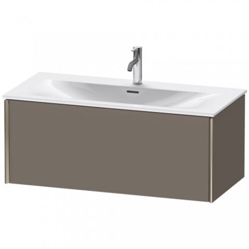 Bild von Duravit XViu 4035 Waschtischunterbau wandhängend, 1 Auszug, für Waschtisch Viu 234410, 1010x480 mm, Farbe (Front/Korpus): Champagner matt/Flannel Grey sm. - XV40350B190