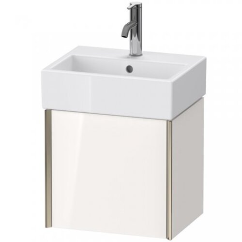 Bild von Duravit XViu 4231 Waschtischunterbau wandhängend, 1 Tür Anschlag Links, für Waschtisch Vero Air 072445, 434x334 mm, Farbe (Front/Korpus): Champagner matt/weiß hgl. - XV4231LB185