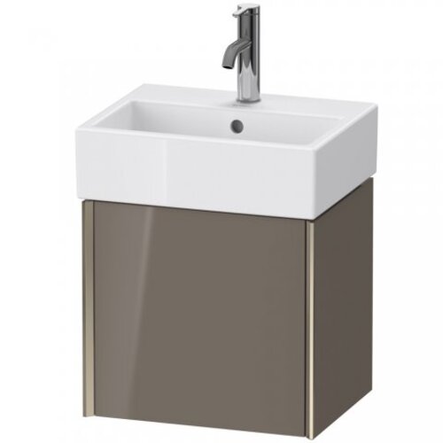 Bild von Duravit XViu 4231 Waschtischunterbau wandhängend, 1 Tür Anschlag Links, für Waschtisch Vero Air 072445, 434x334 mm, Farbe (Front/Korpus): Champagner matt/Flannel Grey hgl. - XV4231LB189