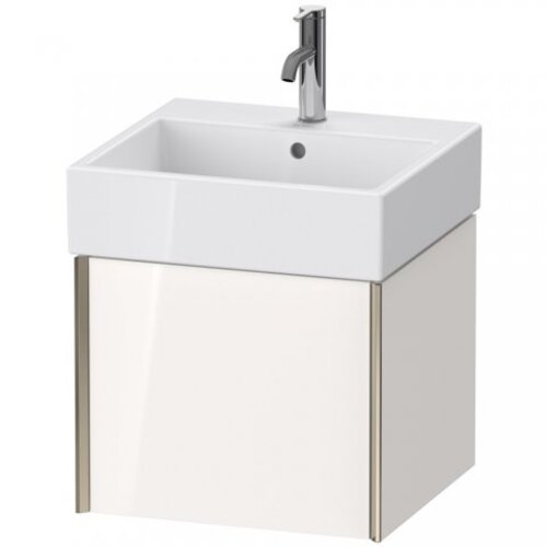 Bild von Duravit XViu 4233 Waschtischunterbau wandhängend, 1 Auszug, für Waschtisch Vero Air 235050, 484x454 mm, Farbe (Front/Korpus): Champagner matt/weiß hgl. - XV42330B185