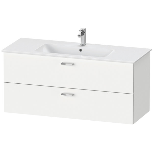 Bild von Duravit XBase Waschtischunterbau wandhängend B:120 cm mit 2 Schubkästen, XB61230, Farbe: Weiß Matt Dekor
