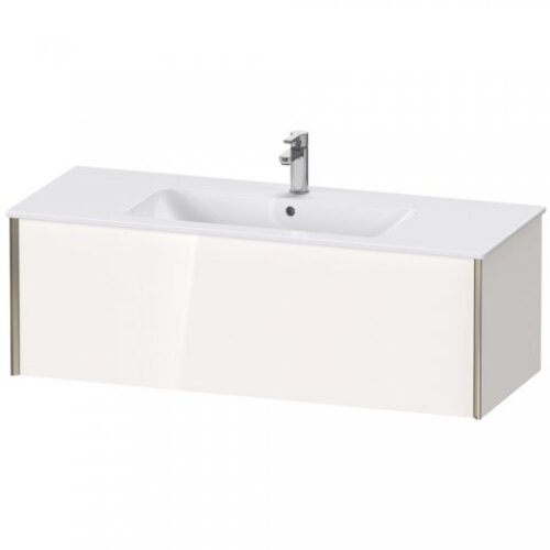 Bild von Duravit XViu 4028 Waschtischunterbau wandhängend, 1 Auszug, für Waschtisch ME by Starck 233612, 1210x480 mm, Farbe (Front/Korpus): Champagner matt/weiß Hochglanz. - XV40280B122